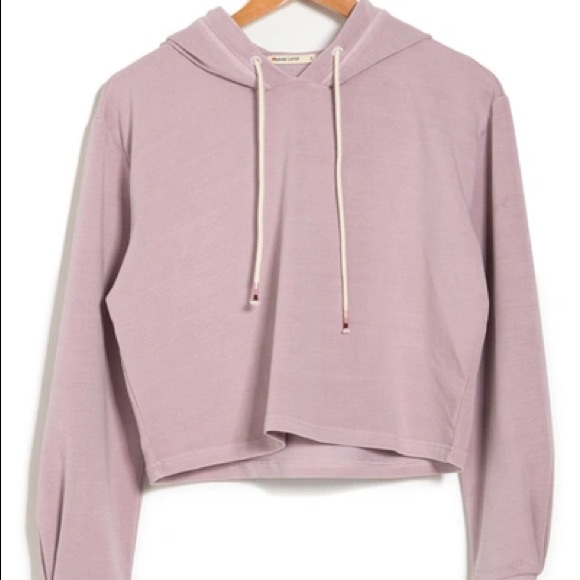 Marine Layer Tate Cropped Hoodie Purple - Picture 1 of 8